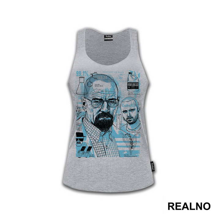 Walter White And Jesse Pinkman - Blue - Breaking Bad