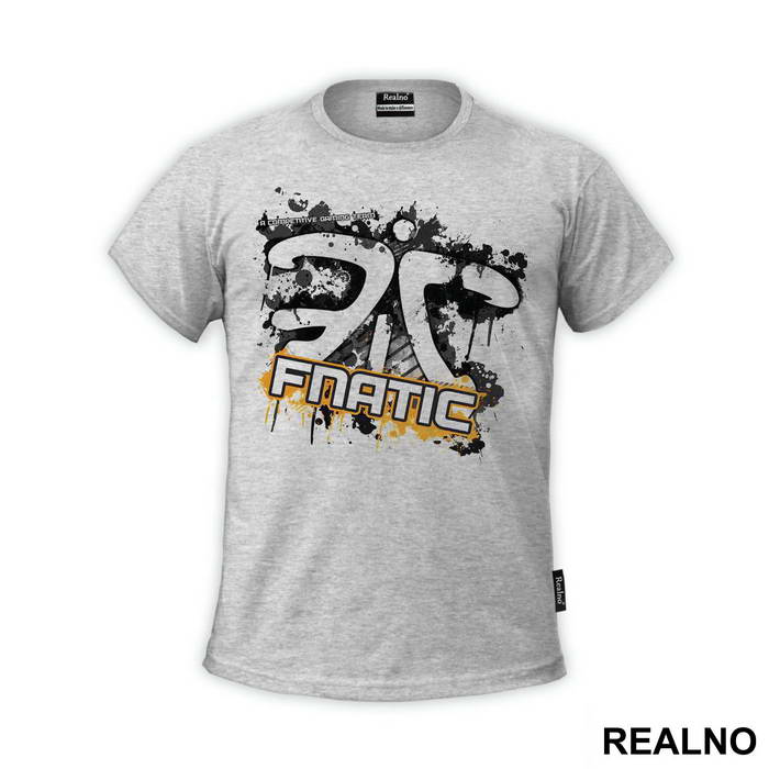 Fnatic Logo Black Splash - League Of Legends - Majica
