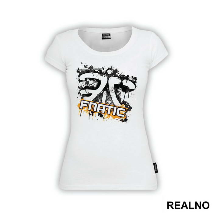Fnatic Logo Black Splash - League Of Legends - Majica