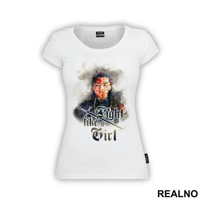 Arya Stark Fight Like a Girl - Watercolor - Game Of Thrones - GOT