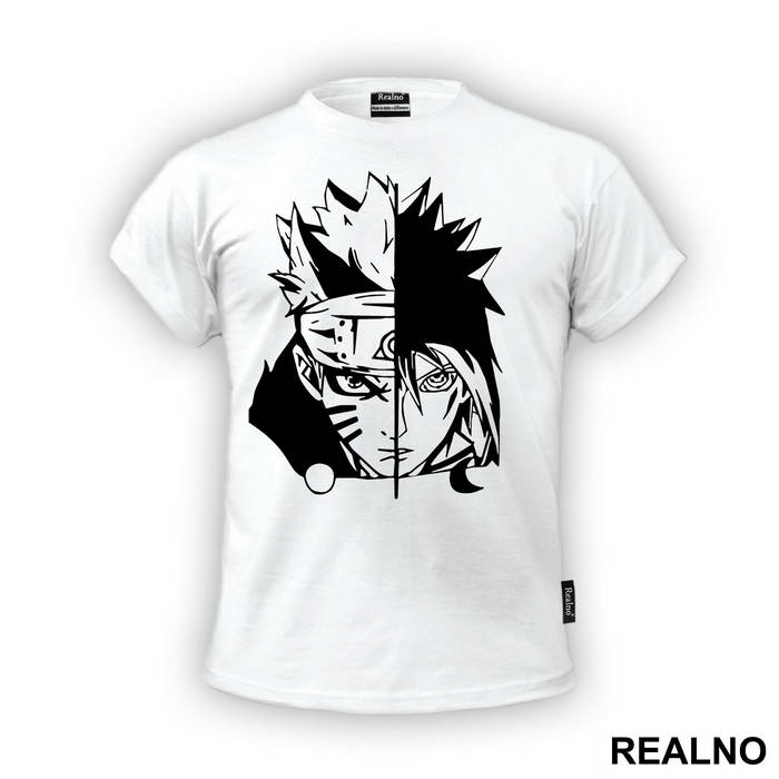 Naruto And Sasuke Split - Naruto
