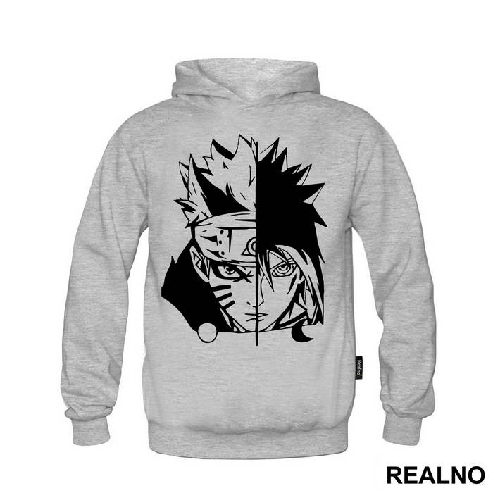 Naruto And Sasuke Split - Naruto
