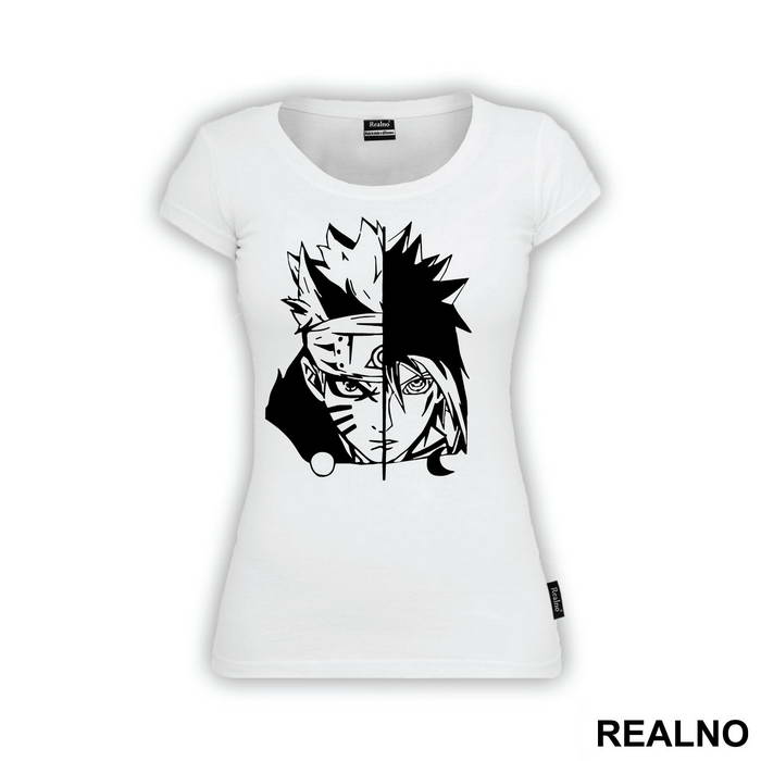 Naruto And Sasuke Split - Naruto