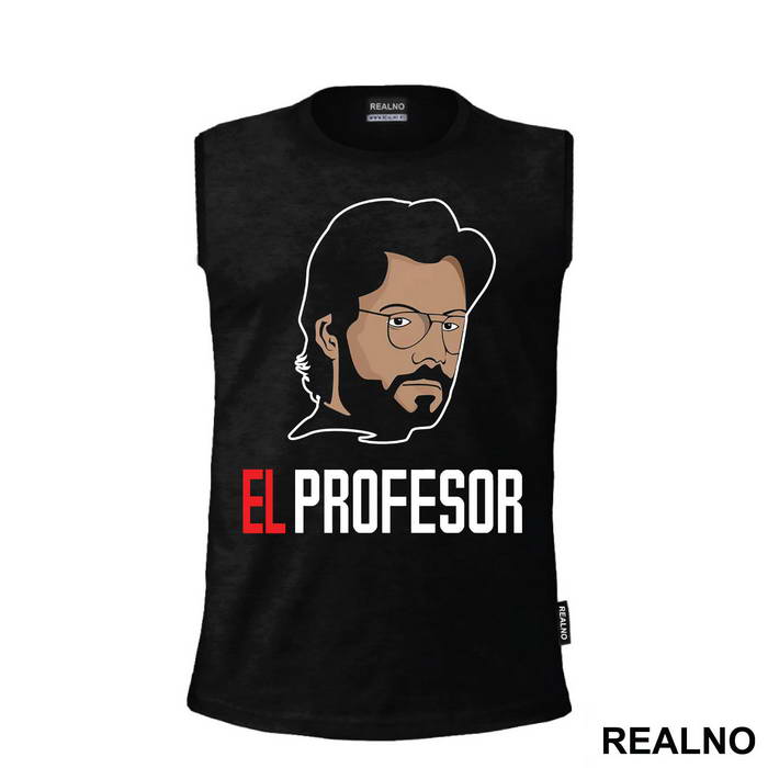 Drawing - El Profesor - The Professor - La Casa de Papel - Money Heist - Majica