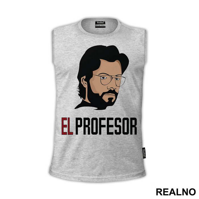 Drawing - El Profesor - The Professor - La Casa de Papel - Money Heist - Majica
