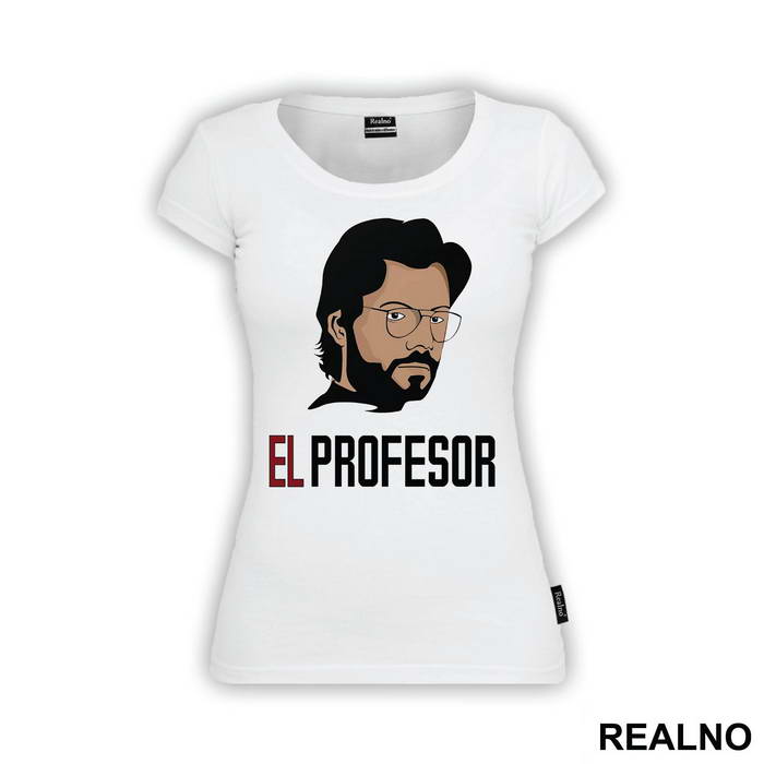 Drawing - El Profesor - The Professor - La Casa de Papel - Money Heist - Majica