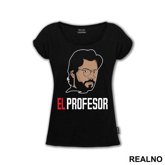 Drawing - El Profesor - The Professor - La Casa de Papel - Money Heist - Majica