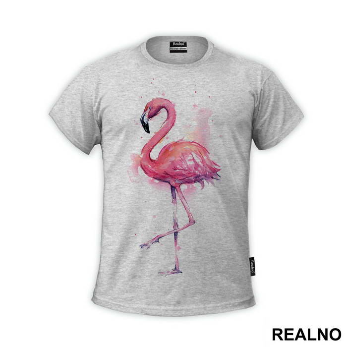 Flamingo Watercolor - Životinje