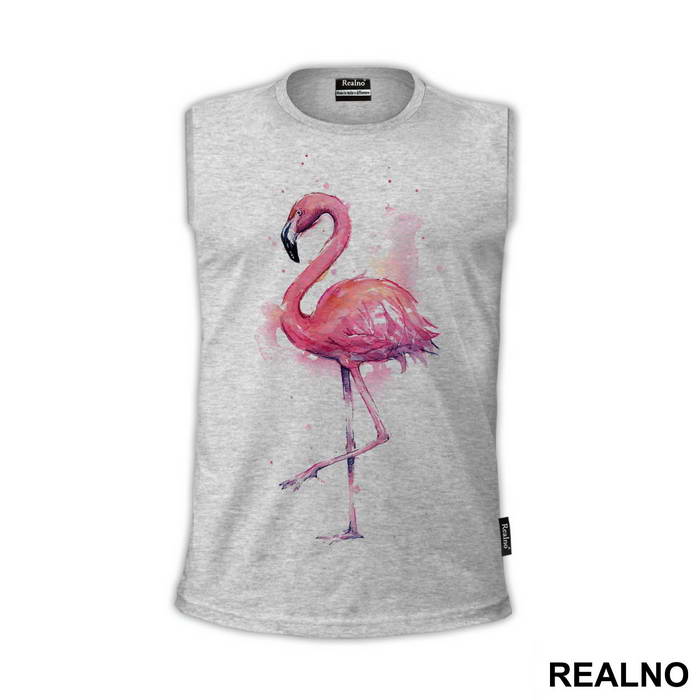 Flamingo Watercolor - Životinje