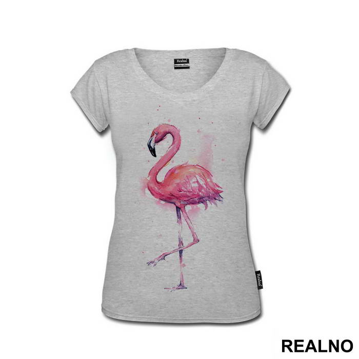 Flamingo Watercolor - Životinje