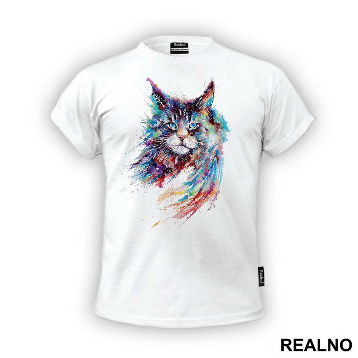 Cat Watercolor Splash - Životinje