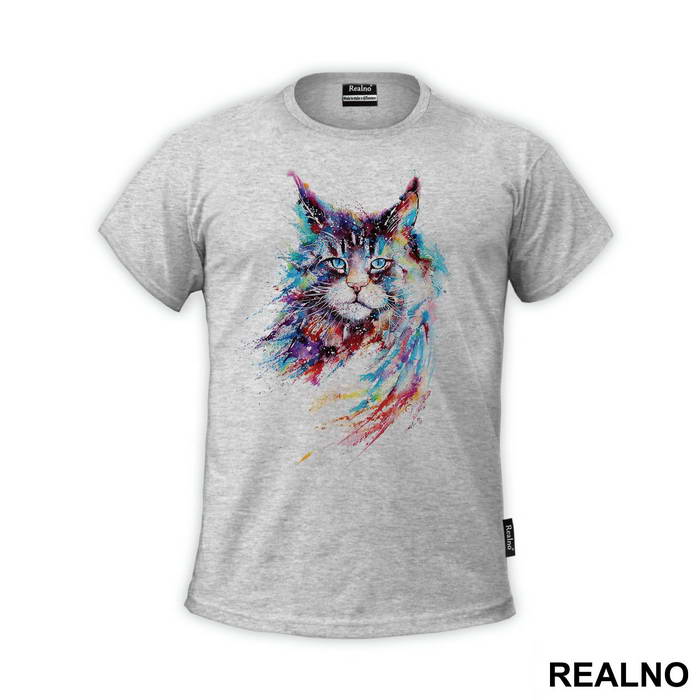 Cat Watercolor Splash - Životinje