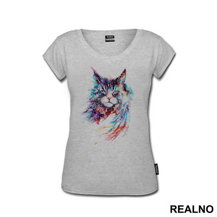 Cat Watercolor Splash - Životinje