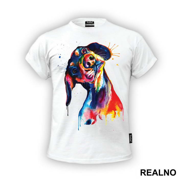 Wiener Dog Splash Painting - Životinje