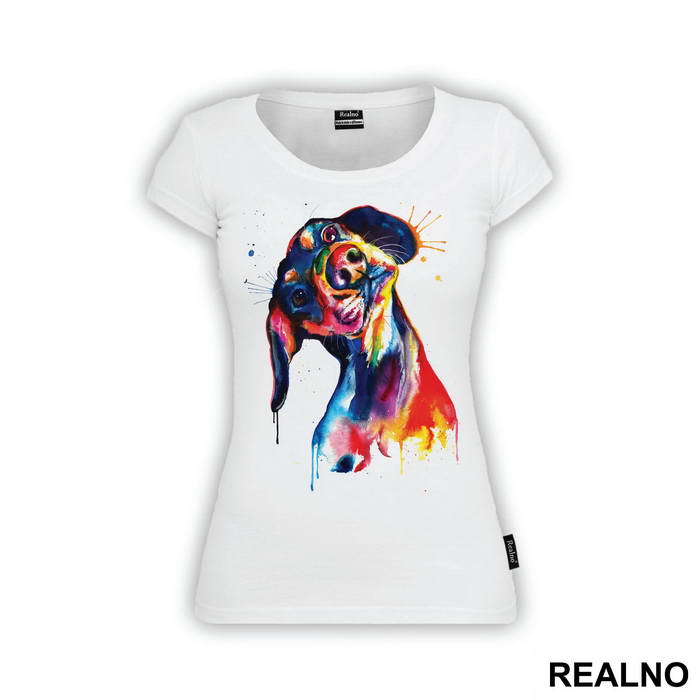 Wiener Dog Splash Painting - Životinje