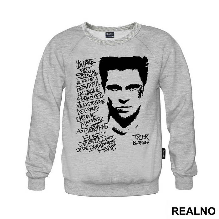 Tyler Durden - Quotes - You Are Not Special - Fight Club