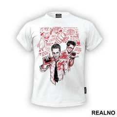 Black And Red Drawing - Fight Club