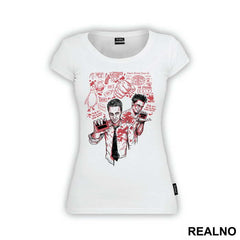 Black And Red Drawing - Fight Club