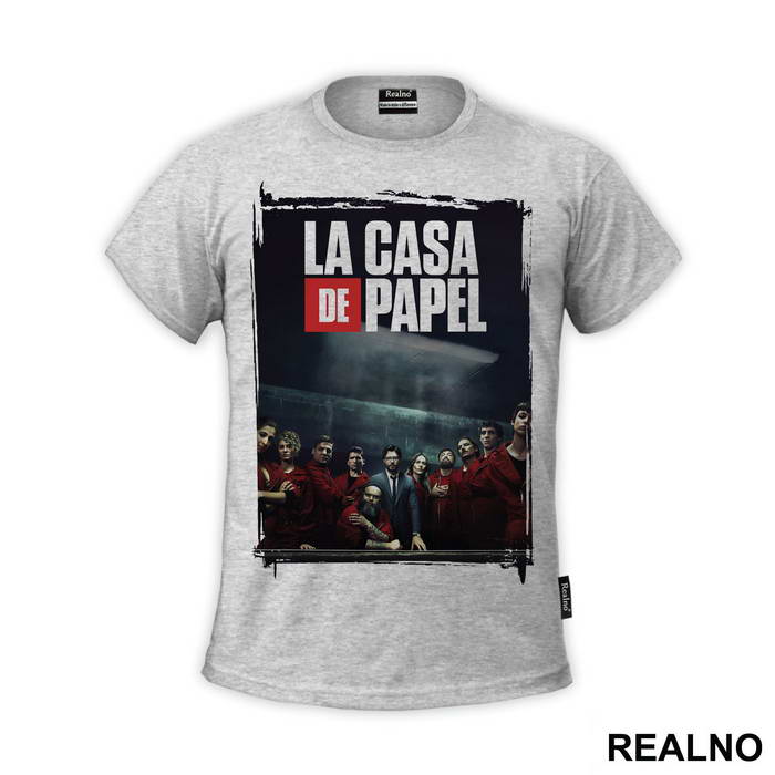 Group Poster - La Casa de Papel - Money Heist - Majica