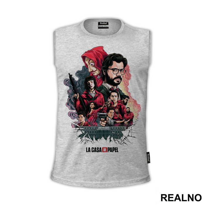 Fire And Smoke Group - La Casa de Papel - Money Heist - Majica