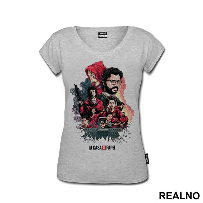 Fire And Smoke Group - La Casa de Papel - Money Heist - Majica