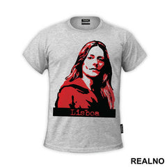Lisabon - Lisboa - Red And Black - La Casa de Papel - Money Heist - Majica
