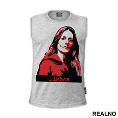 Lisabon - Lisboa - Red And Black - La Casa de Papel - Money Heist - Majica