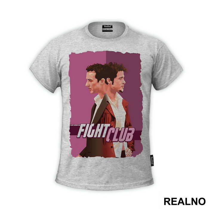 Drawing - Pink Background - Fight Club