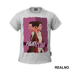 Drawing - Pink Background - Fight Club