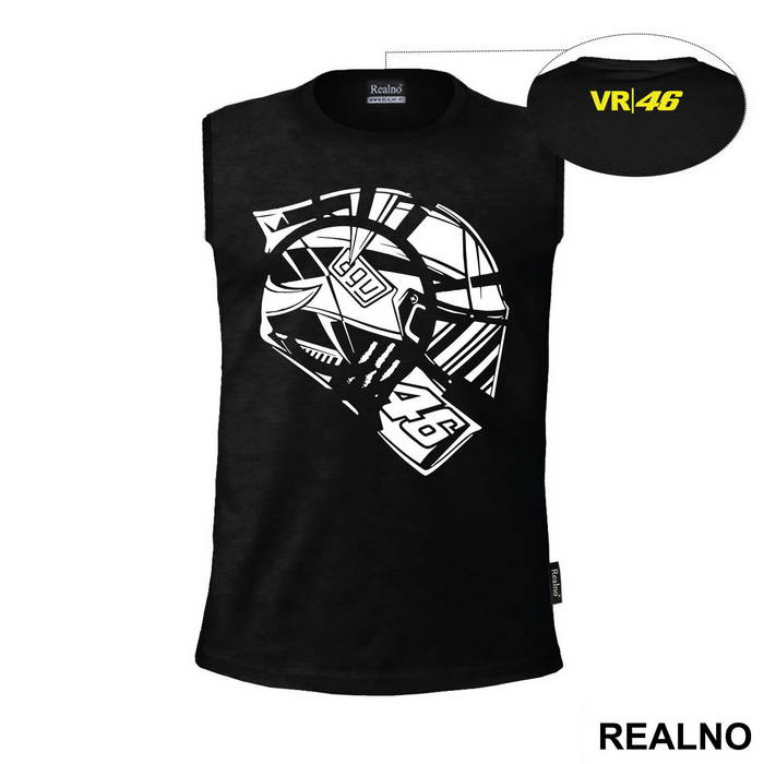 White Helmet - Rossi - VR - 46 - MotoGP - Sport