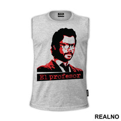 El Profesor - The Professor Red And Black - La Casa de Papel - Money Heist - Majica