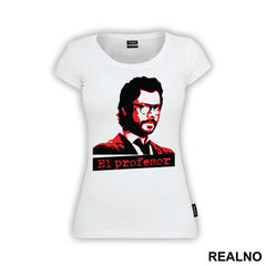 El Profesor - The Professor Red And Black - La Casa de Papel - Money Heist - Majica