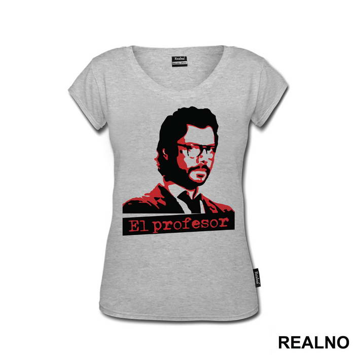 El Profesor - The Professor Red And Black - La Casa de Papel - Money Heist - Majica