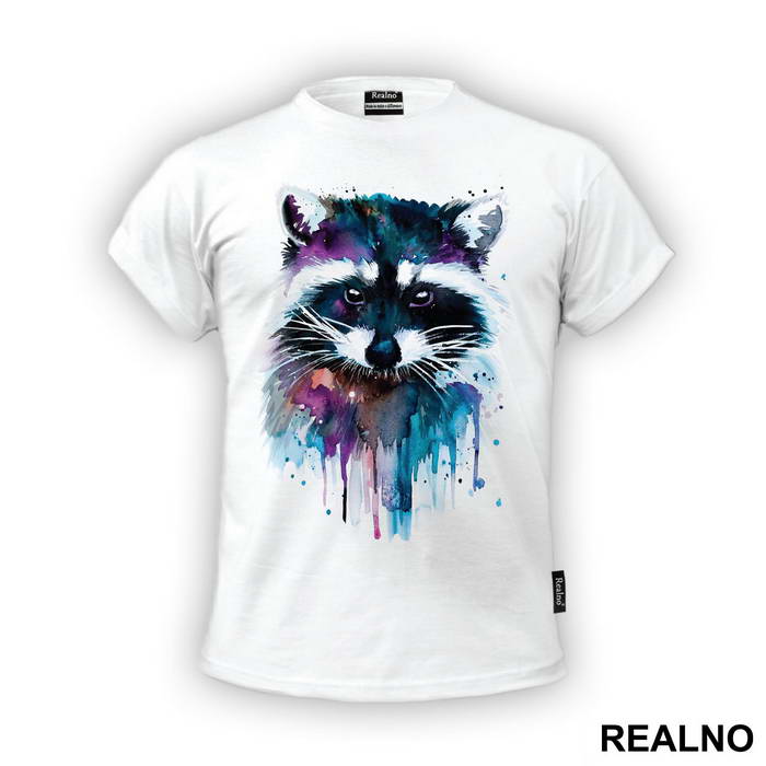 Racoon Watercolor Painting - Životinje