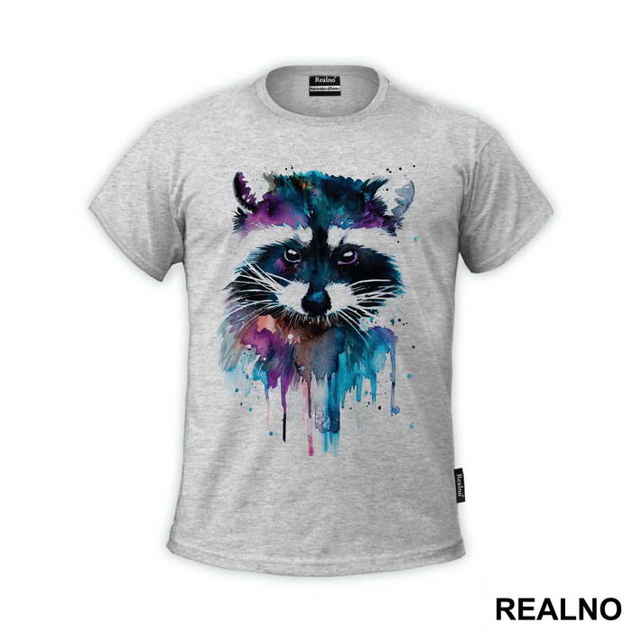 Racoon Watercolor Painting - Životinje