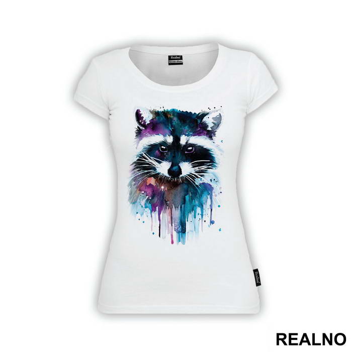 Racoon Watercolor Painting - Životinje