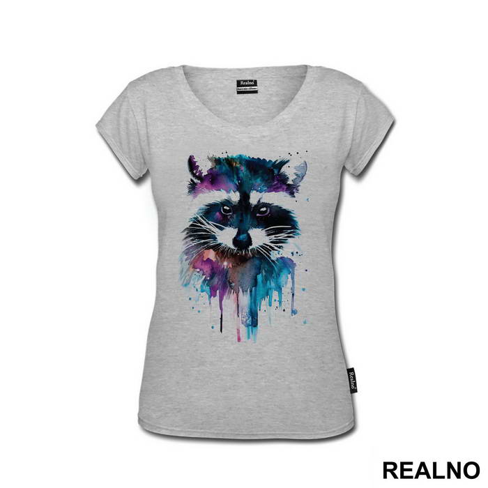 Racoon Watercolor Painting - Životinje