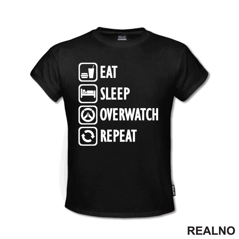 Eat, Sleep, Overwatch, Repeat - Symbols