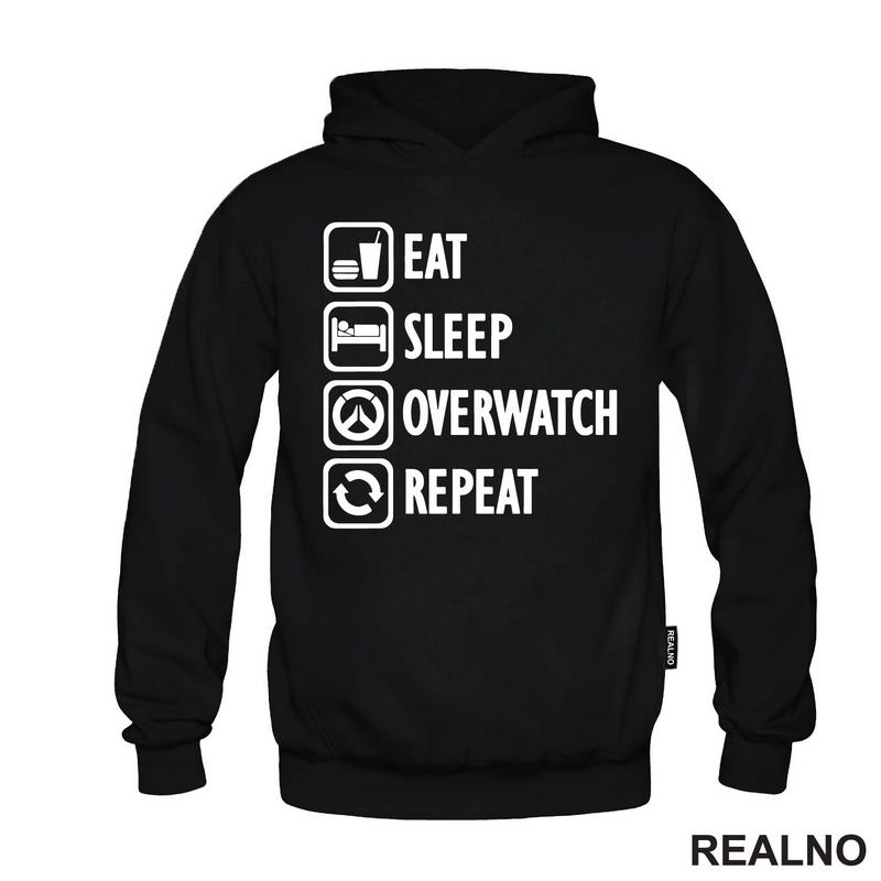 Eat, Sleep, Overwatch, Repeat - Symbols