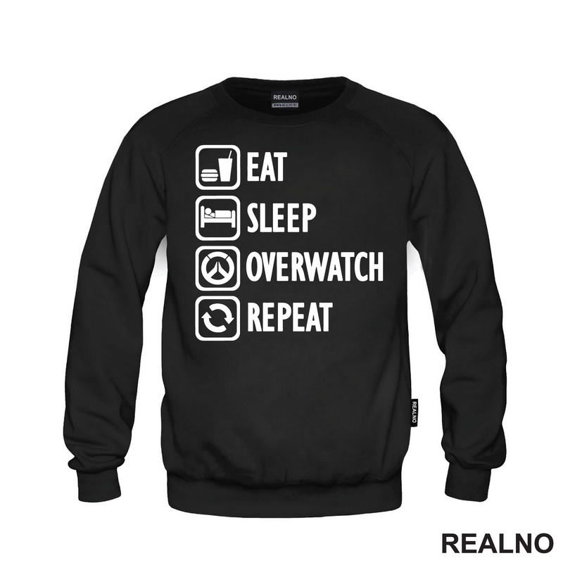 Eat, Sleep, Overwatch, Repeat - Symbols