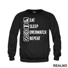 Eat, Sleep, Overwatch, Repeat - Symbols
