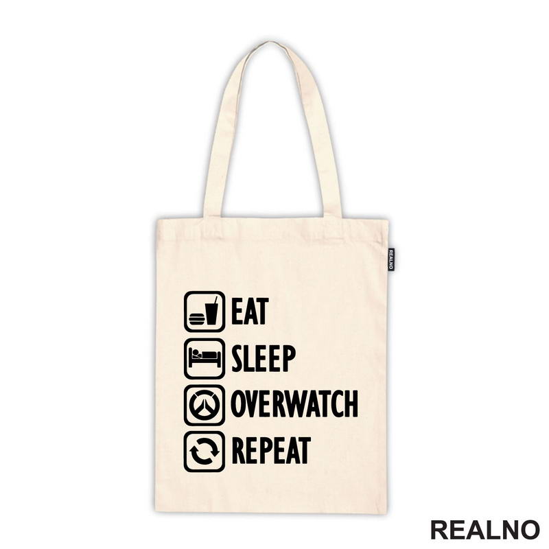 Eat, Sleep, Overwatch, Repeat - Symbols