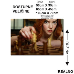 Every Move Must Have A Purpose - Elizabeth - Queen's Gambit - Podmetač za sto