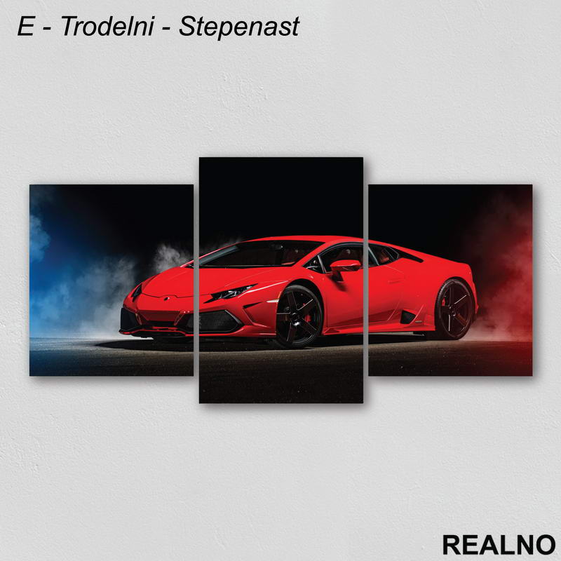 Crveni Lambordzini - Sportski Auto - Slika na platnu - Kanvas