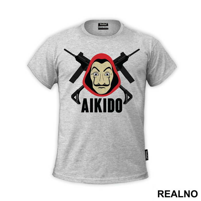 Aikido Guns And Mask - La Casa de Papel - Money Heist - Majica