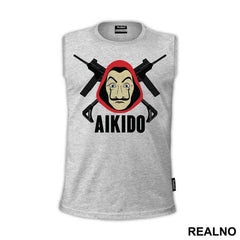 Aikido Guns And Mask - La Casa de Papel - Money Heist - Majica