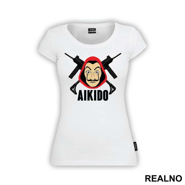 Aikido Guns And Mask - La Casa de Papel - Money Heist - Majica