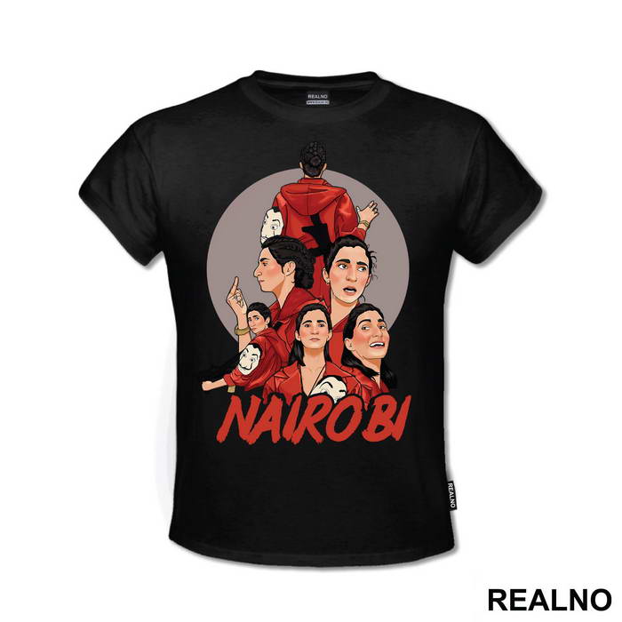 Nairobi Gray Circle - La Casa de Papel - Money Heist - Majica