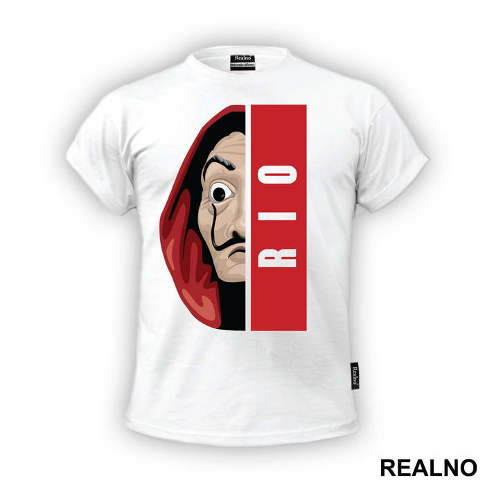 Rio Half Mask - La Casa de Papel - Money Heist - Majica