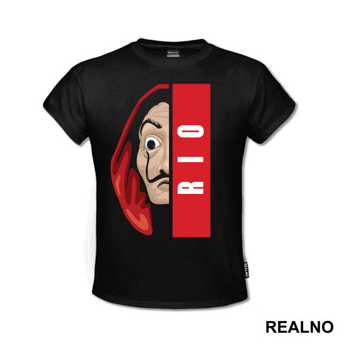 Rio Half Mask - La Casa de Papel - Money Heist - Majica